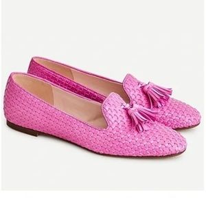 J.CREW: Woven Smoking Tassel Loafers